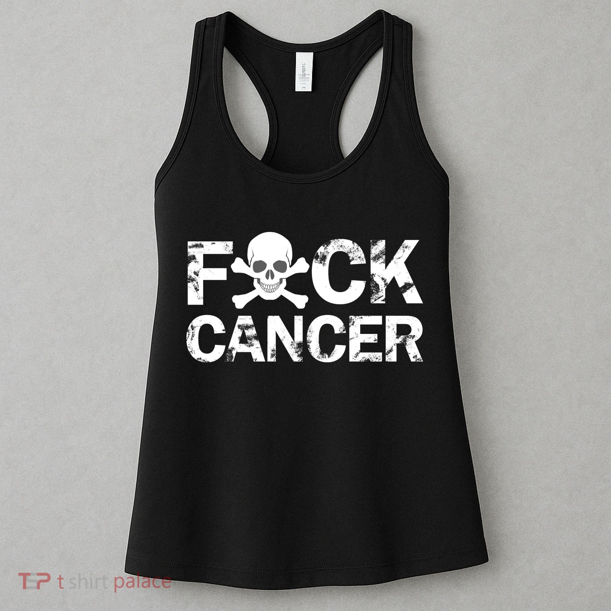 F Cancer Crossbone Skeleton Women's Tank Top