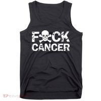 F Cancer Crossbone Skeleton Tank Top thumb 0