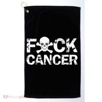 F Cancer Crossbone Skeleton Golf Towel thumb 0