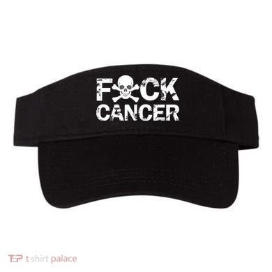 F Cancer Crossbone Skeleton Visor
