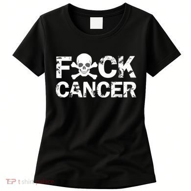 F Cancer Crossbone Skeleton Women's T-Shirt