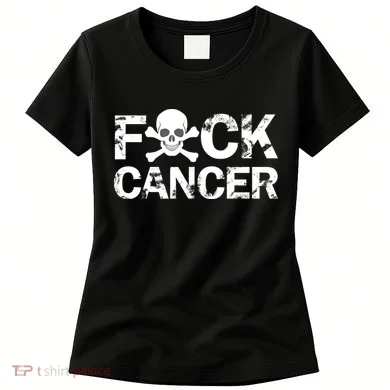 F Cancer Crossbone Skeleton Women's T-Shirt
