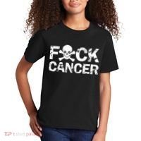 F Cancer Crossbone Skeleton Kids T-Shirt thumb 2