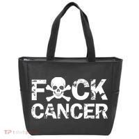 F Cancer Crossbone Skeleton Tote Bag thumb 0