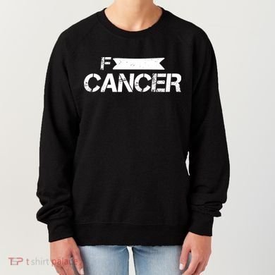 F Cancer Simple Logo Women's Sweatshirt