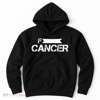 F Cancer Simple Logo Hoodie