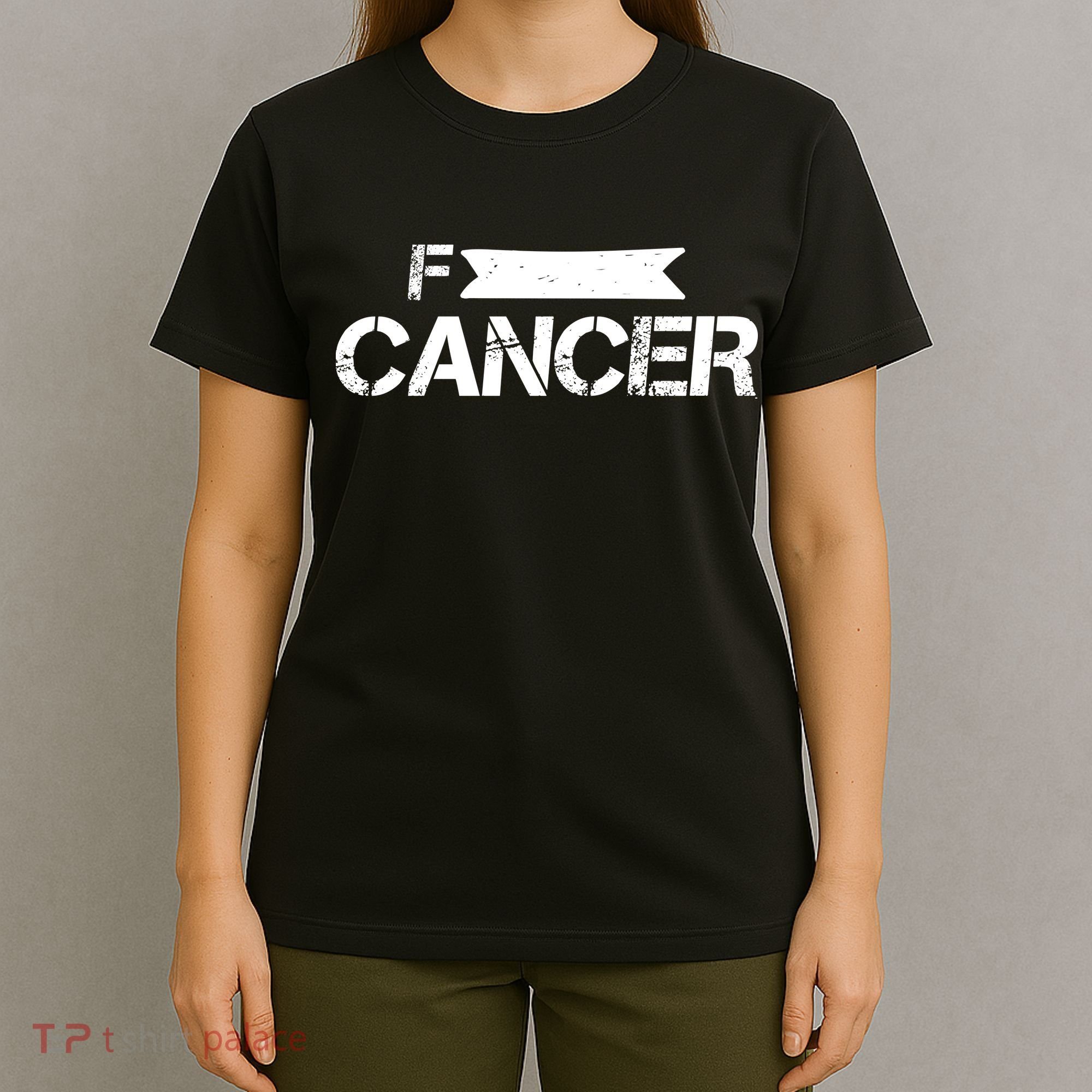 F Cancer Simple Logo T-Shirt