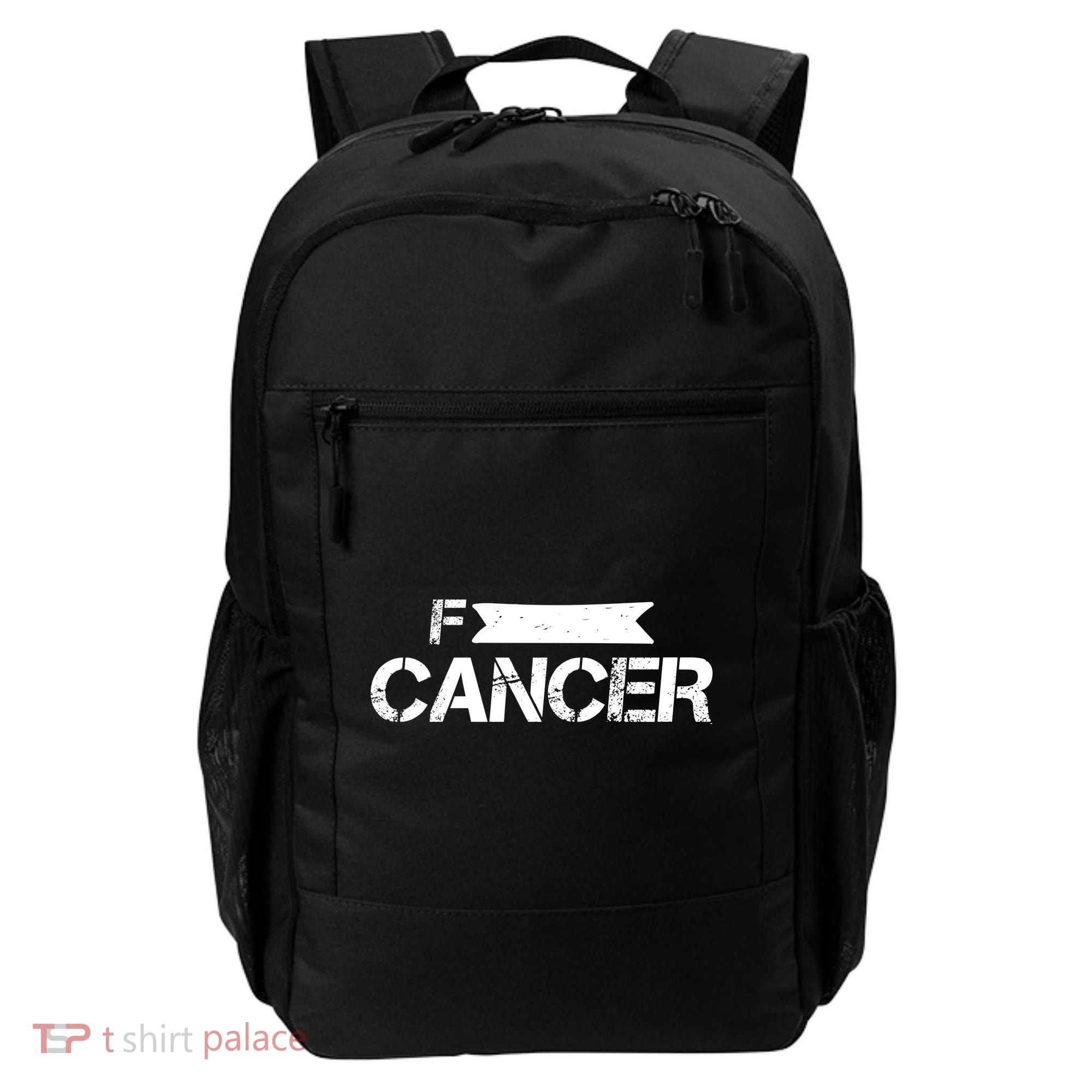 F Cancer Simple Logo Backpack