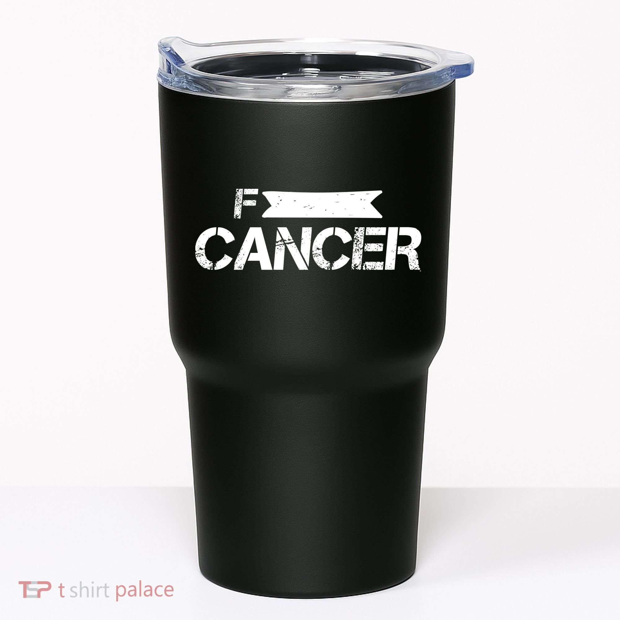 F Cancer Simple Logo Tumbler