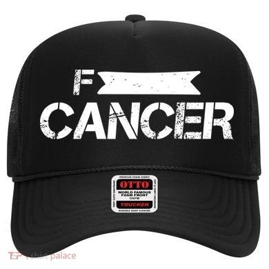 F Cancer Simple Logo Hat