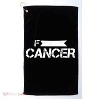F Cancer Simple Logo Golf Towel thumb 0