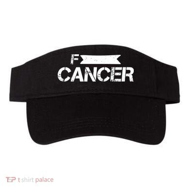 F Cancer Simple Logo Visor