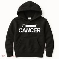 F Cancer Simple Logo Kids Hoodie thumb 0