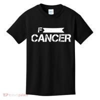 F Cancer Simple Logo Kids T-Shirt thumb 0