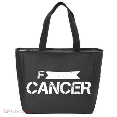 F Cancer Simple Logo Tote Bag