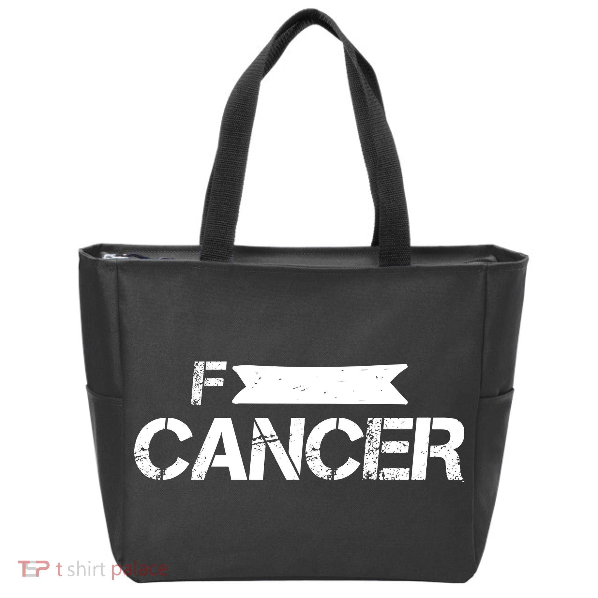 F Cancer Simple Logo Tote Bag