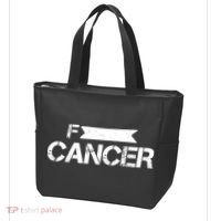 F Cancer Simple Logo Tote Bag thumb 3