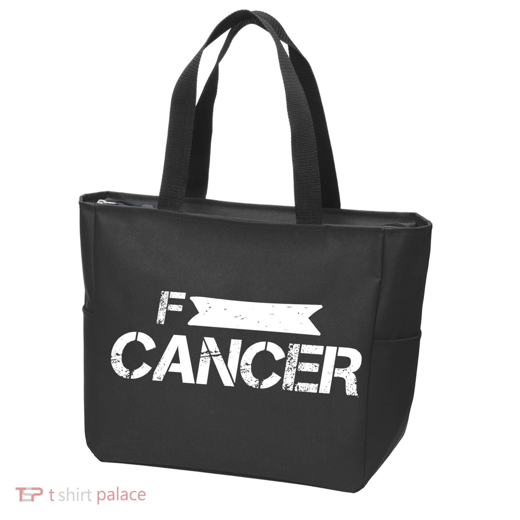 F Cancer Simple Logo Tote Bag