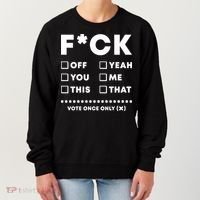 F Check Box Funny Sarcastic  Women's Sweatshirt thumb 0