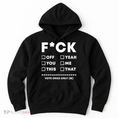 F Check Box Funny Sarcastic  Hoodie