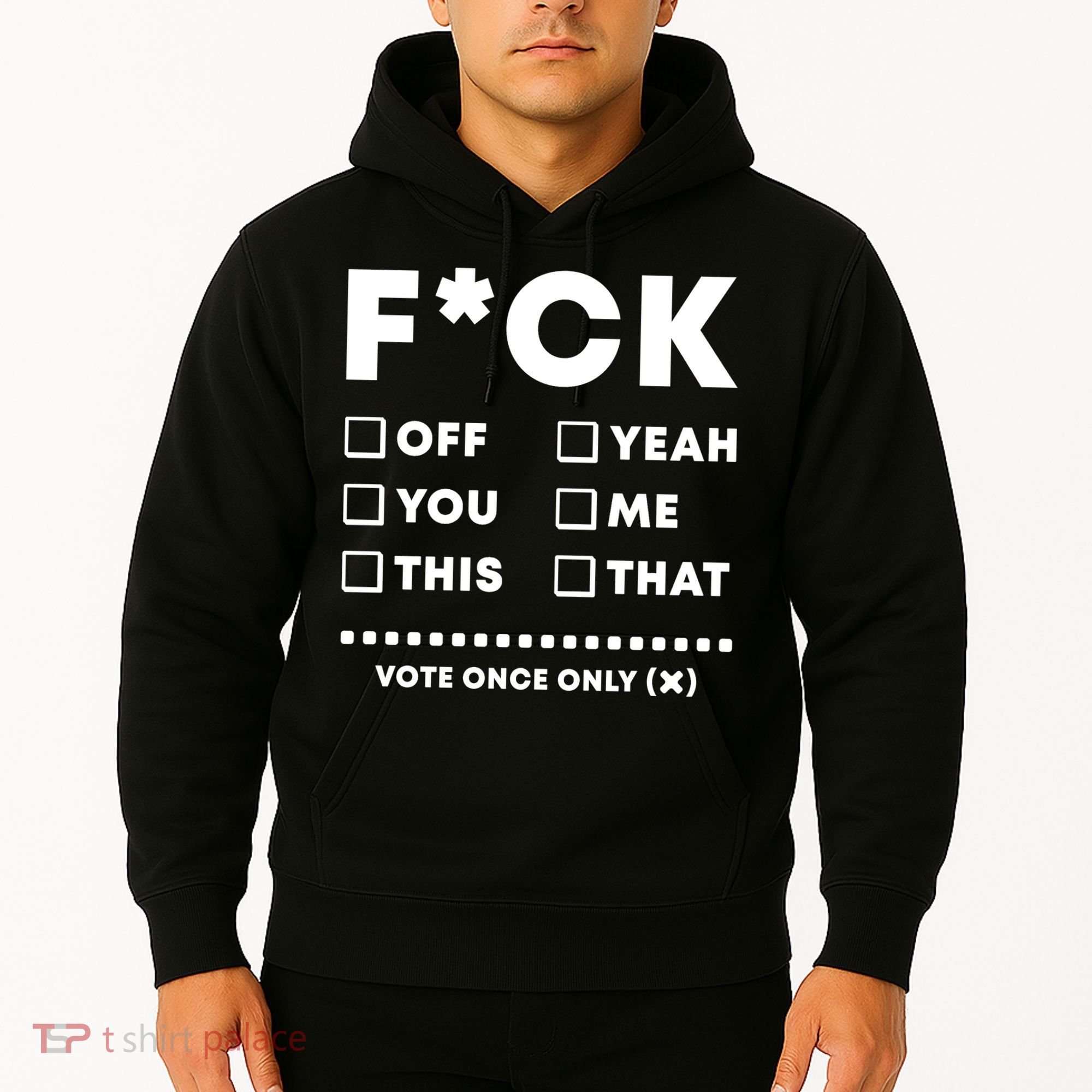 F Check Box Funny Sarcastic  Hoodie