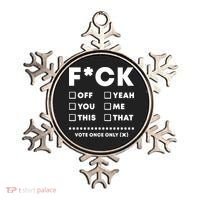 F Check Box Funny Sarcastic  Ornament thumb 0