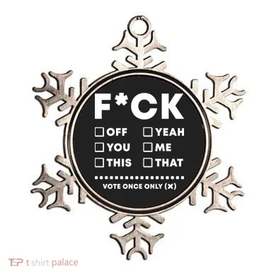 F Check Box Funny Sarcastic  Ornament