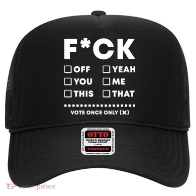 F Check Box Funny Sarcastic  Hat