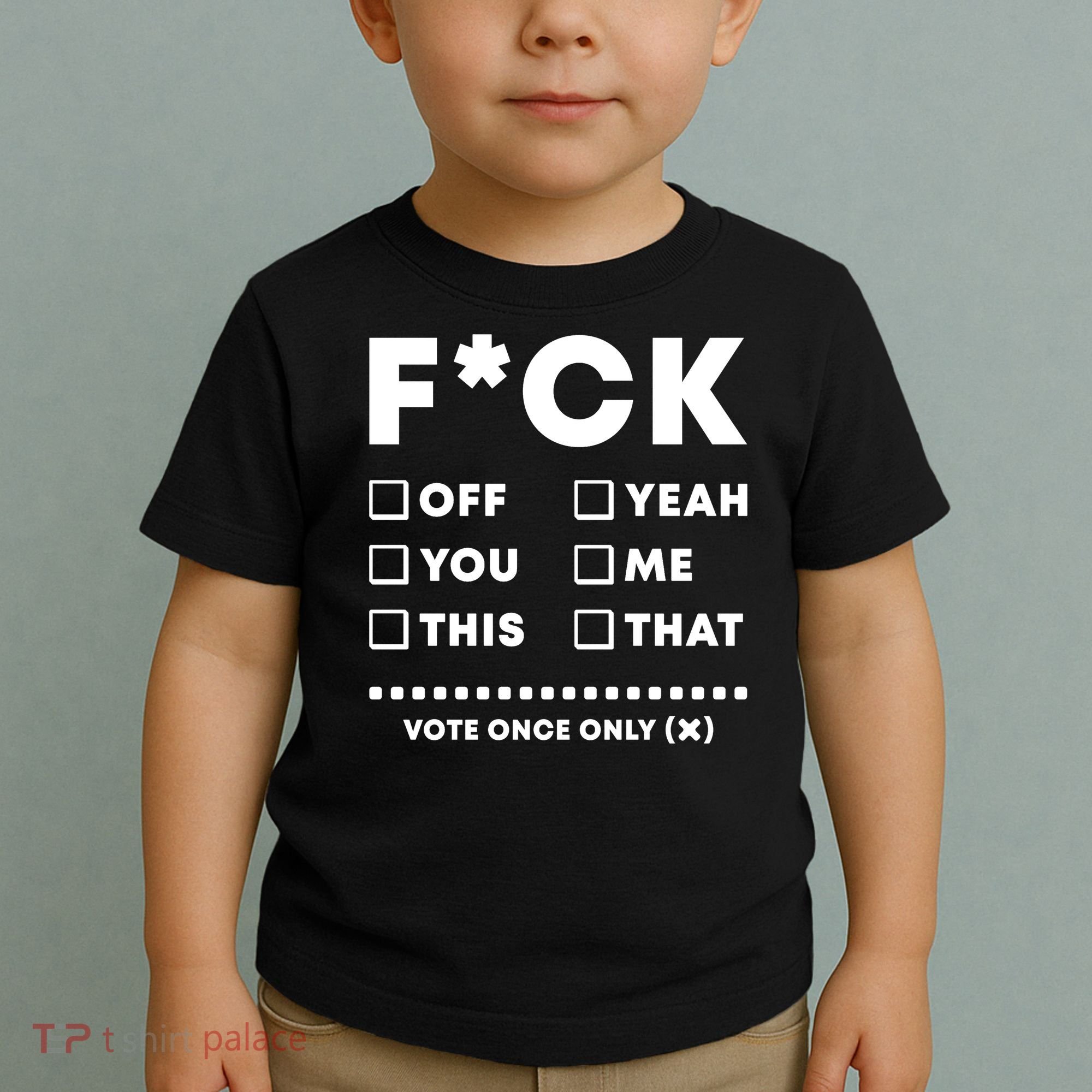 F Check Box Funny Sarcastic  Toddler T-Shirt