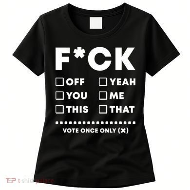 F Check Box Funny Sarcastic  Women's T-Shirt