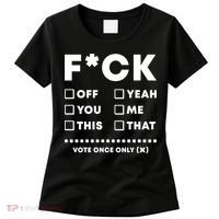 F Check Box Funny Sarcastic  Women's T-Shirt thumb 0