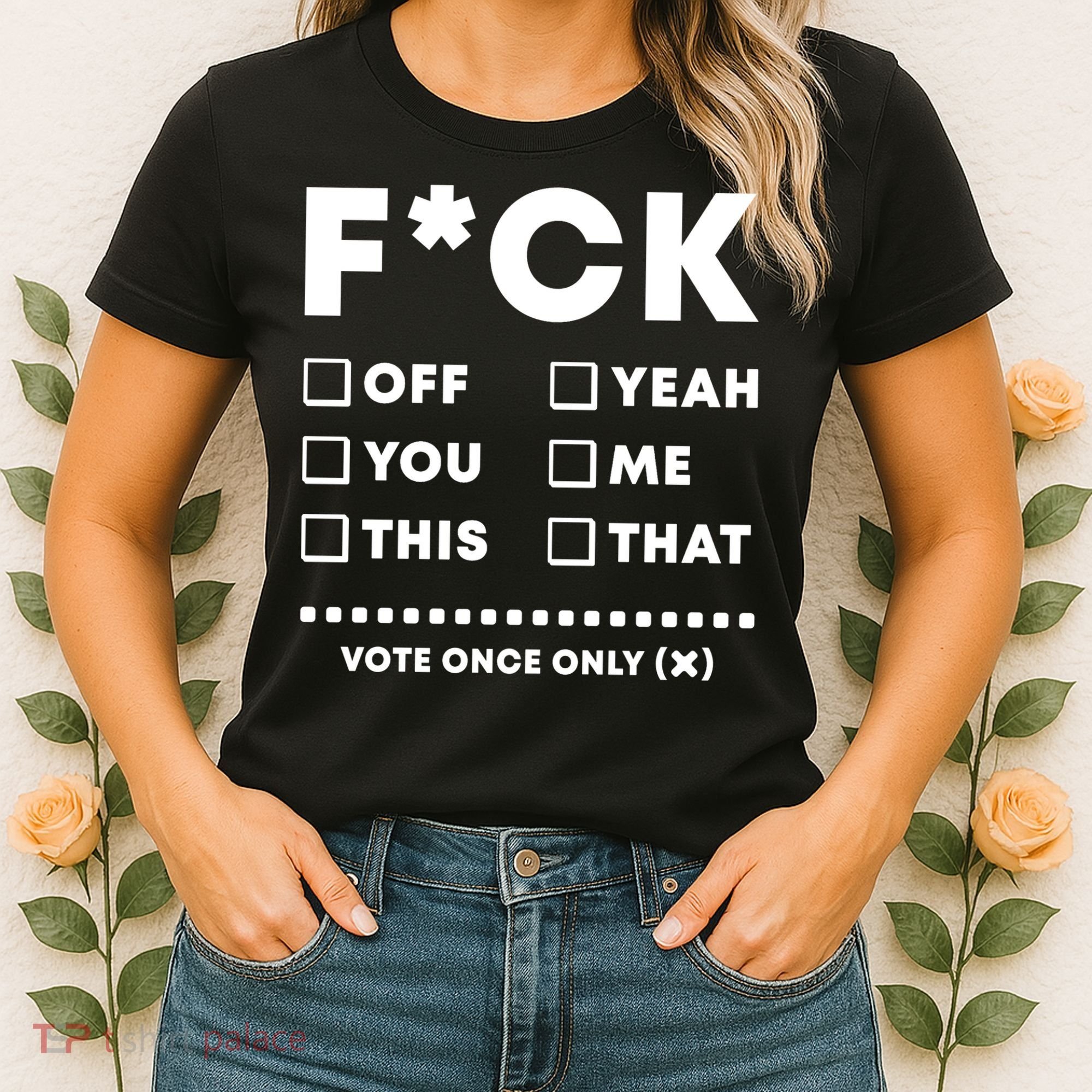 F Check Box Funny Sarcastic  Women's T-Shirt