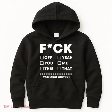 F Check Box Funny Sarcastic Kids Hoodie