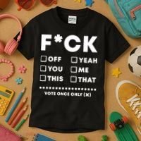 F Check Box Funny Sarcastic  Kids T-Shirt thumb 3