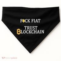 F CK Flat Trust Blockchain USA-Made Doggie Bandana thumb 0