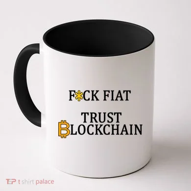 F CK Flat Trust Blockchain Coffee Mug
