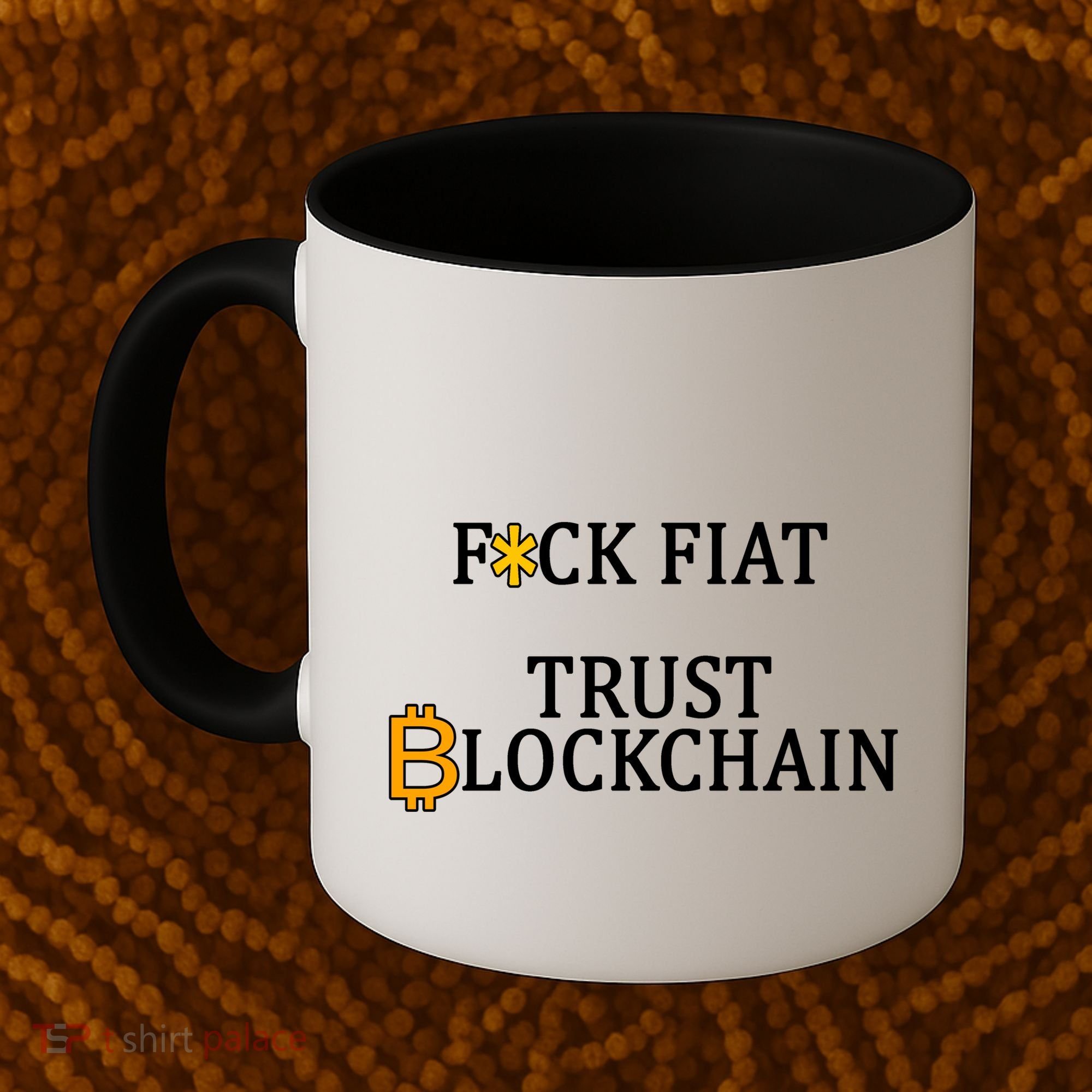 F CK Flat Trust Blockchain Coffee Mug