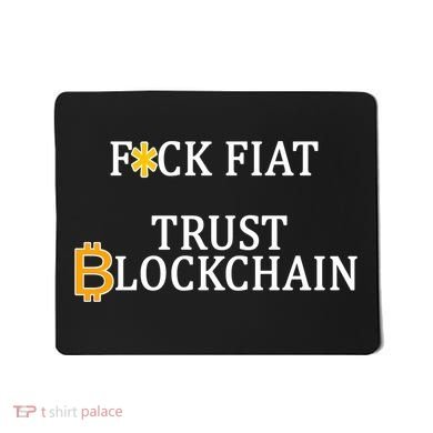 F CK Flat Trust Blockchain Mousepad