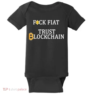 F CK Flat Trust Blockchain Baby Bodysuit