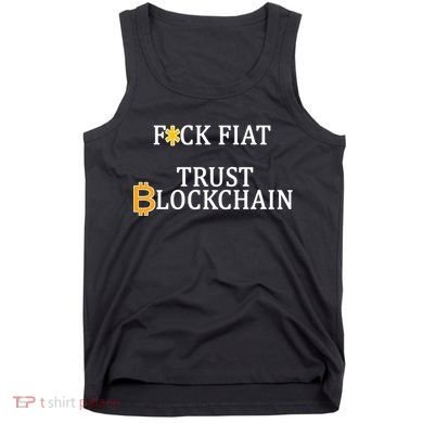 F CK Flat Trust Blockchain Tank Top