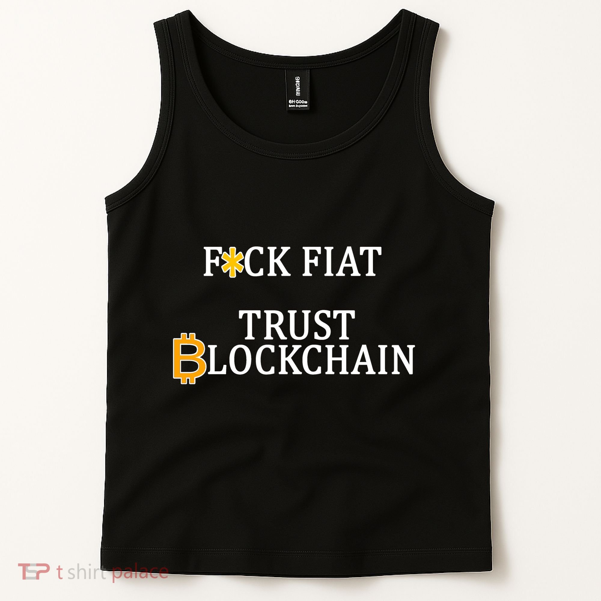 F CK Flat Trust Blockchain Tank Top