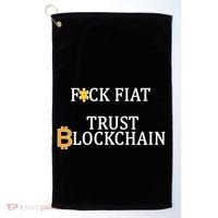 F CK Flat Trust Blockchain Golf Towel thumb 0