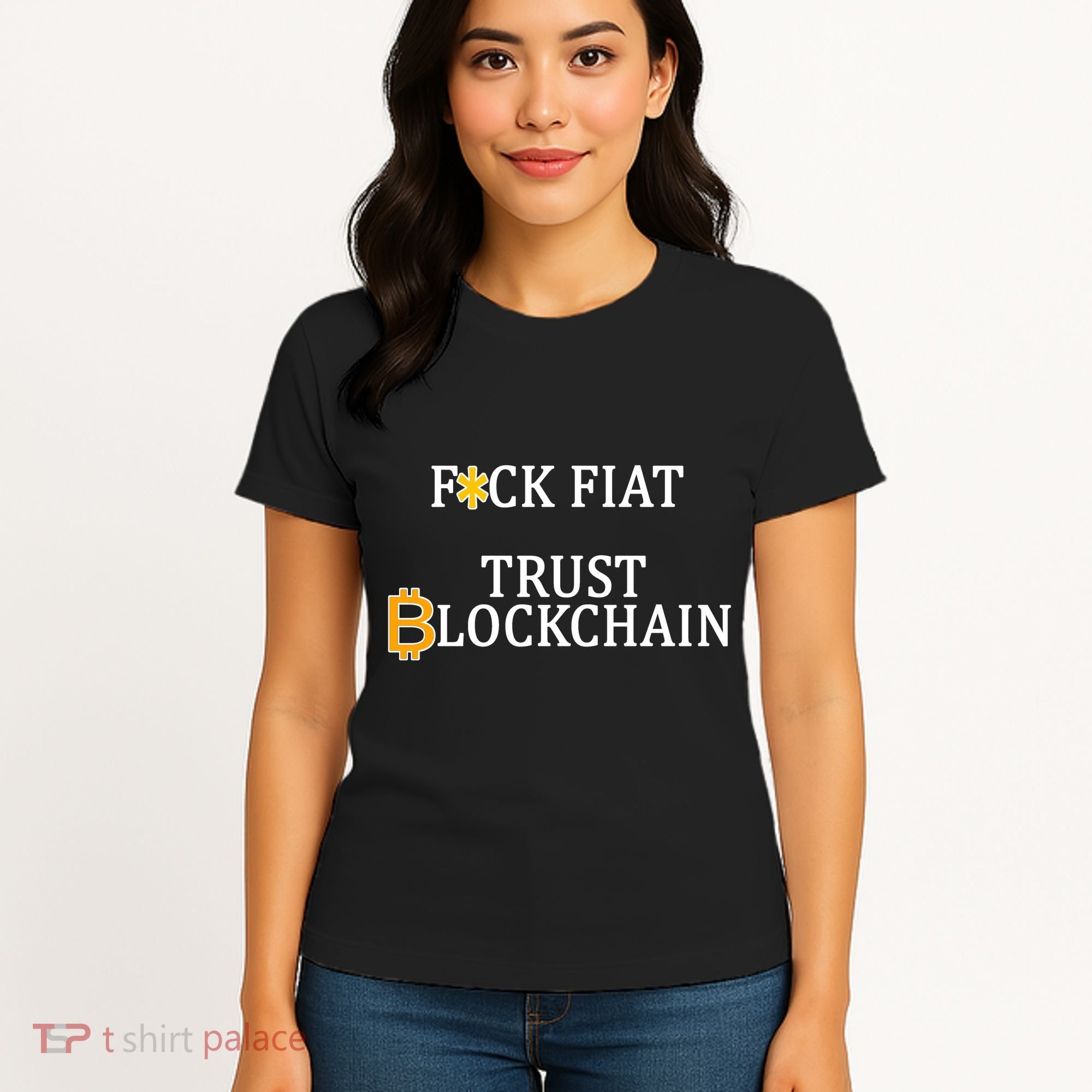 F CK Flat Trust Blockchain Women's T-Shirt