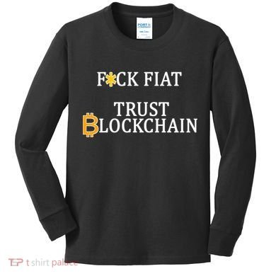 F CK Flat Trust Blockchain Kids Long Sleeve Shirt
