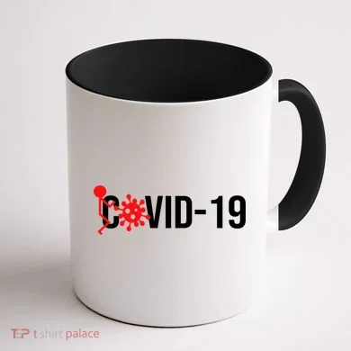F COVID-19 Coffee Mug back