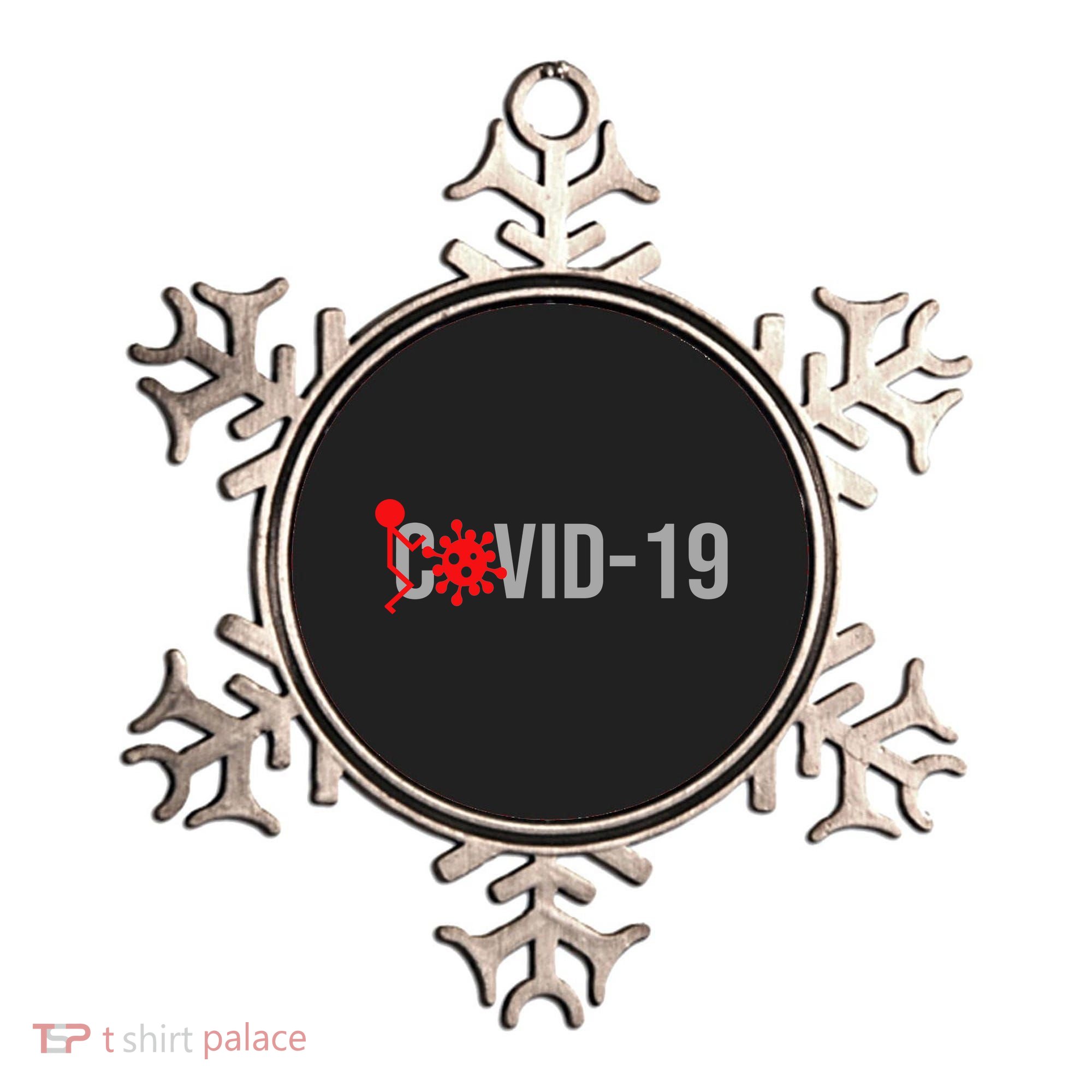 F COVID-19 Ornament