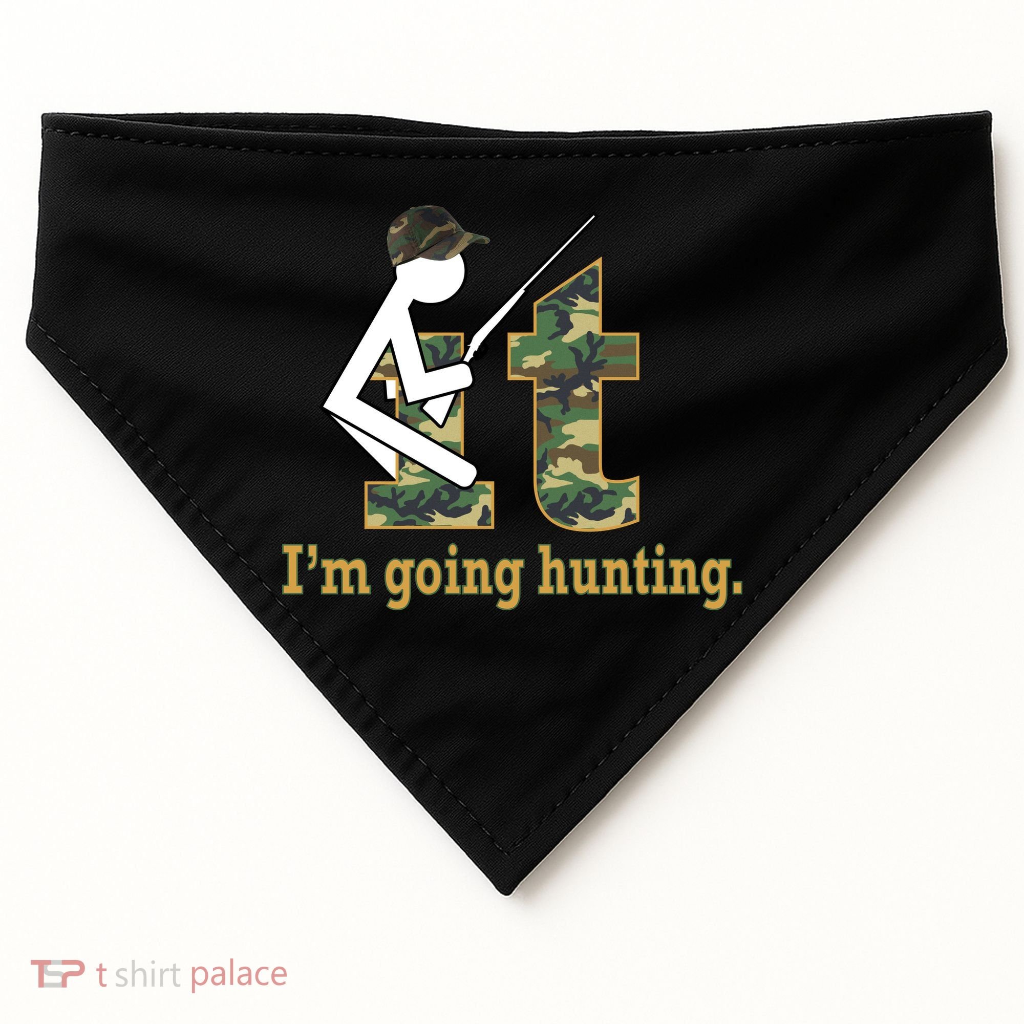 F It Im Going Hunting USA-Made Doggie Bandana