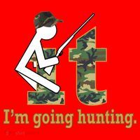 F It Im Going Hunting Santa Hat thumb 1