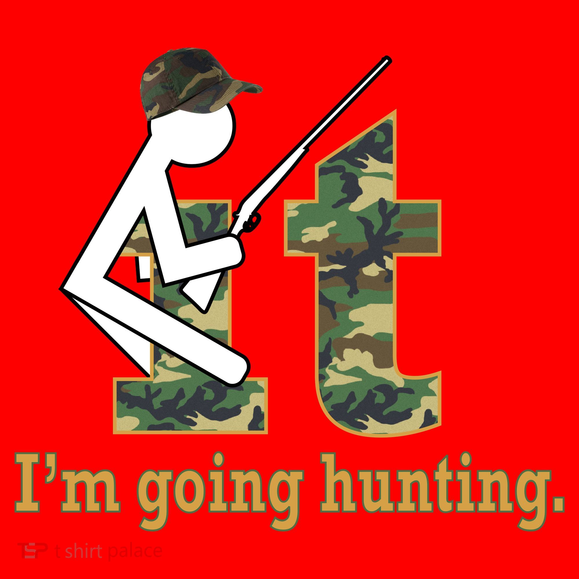 F It Im Going Hunting Santa Hat