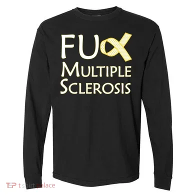 F Multiple Sclerosis Comfort Colors Heavyweight Long Sleeve T-Shirt